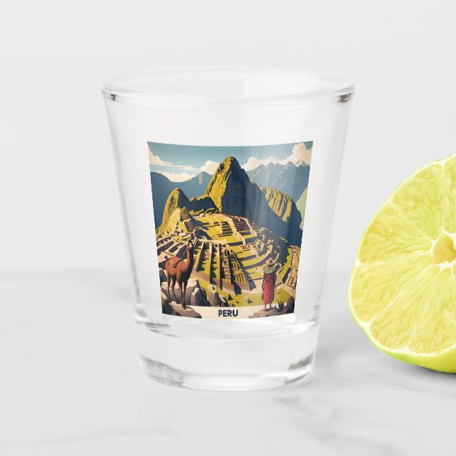 Verre A Shot Pérou Machu Picchu (Devant)
