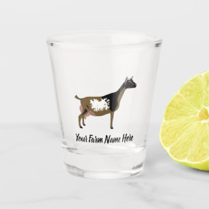Verre A Shot Personnalisation de la chèvre laitière naine nig