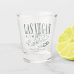 Verre A Shot Personnalisé Las Vegas Bachelorette Party<br><div class="desc">Célébrez en style avec ce Sage Green Custom Las Vegas Bachelorette Party personnalisé verre de tir! Doté d'un design vert sage chic et branché, ce verre de tir est l'endroit idéal pour votre soirée de bachelorette à Las Vegas. Que vous sirotiez des cocktails avant une nuit sur le Strip ou...</div>