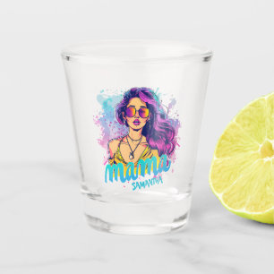 Verre A Shot Personnalisé Retro Mama Pop Art (15)