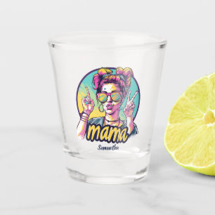Verre A Shot Personnalisé Retro Mama Pop Art (19)