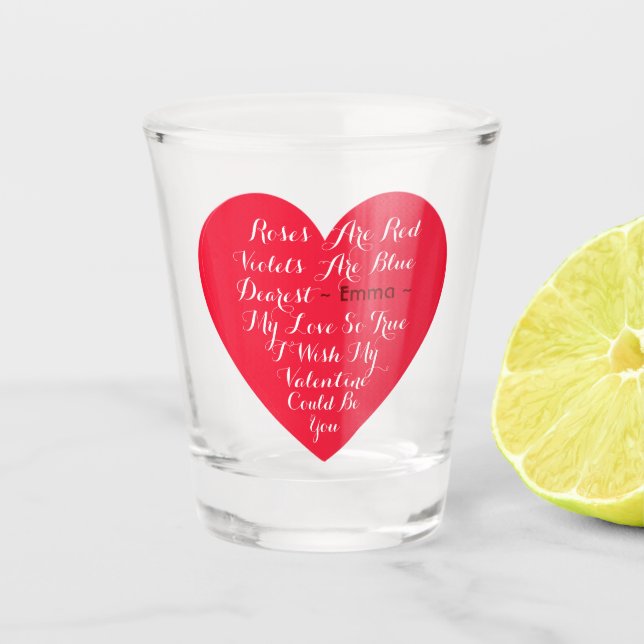 Verre A Shot Personnalisé Valentin (Devant)