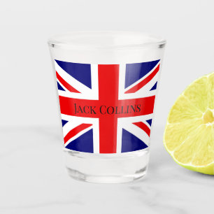 Verre A Shot Personnaliser le drapeau britannique