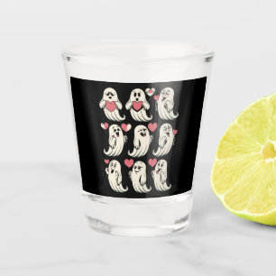 Verre A Shot Petit ami fantôme mignon cœur Saint-Valentin Coupl