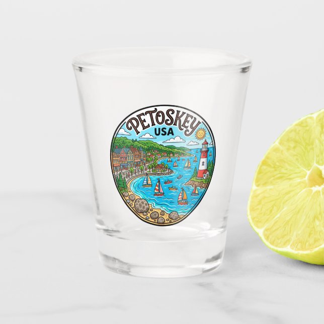 Verre A Shot Petoskey États-Unis (Devant)
