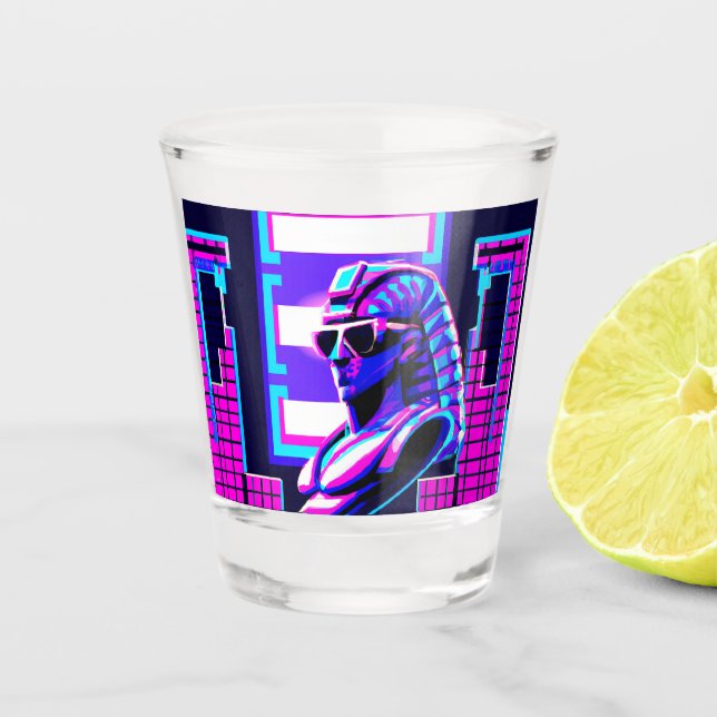 Verre A Shot Pharaon Synthwave (Devant)