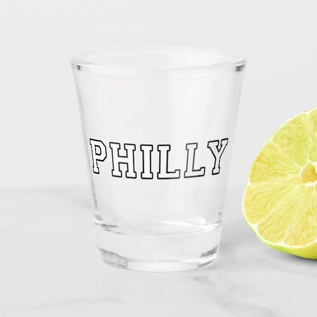 Verre A Shot Philadelphie Pennsylvanie (Devant)