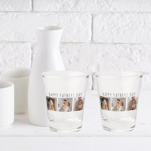 Verre A Shot Photo de collection moderne et Fête des pères heur (Créateur téléchargé)
