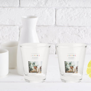 Verre A Shot Photo de Noël simple et moderne Joyeuses vacance