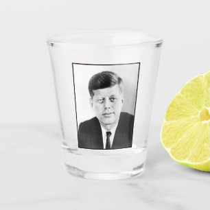 Verre A Shot Photo présidentielle du président américain John K