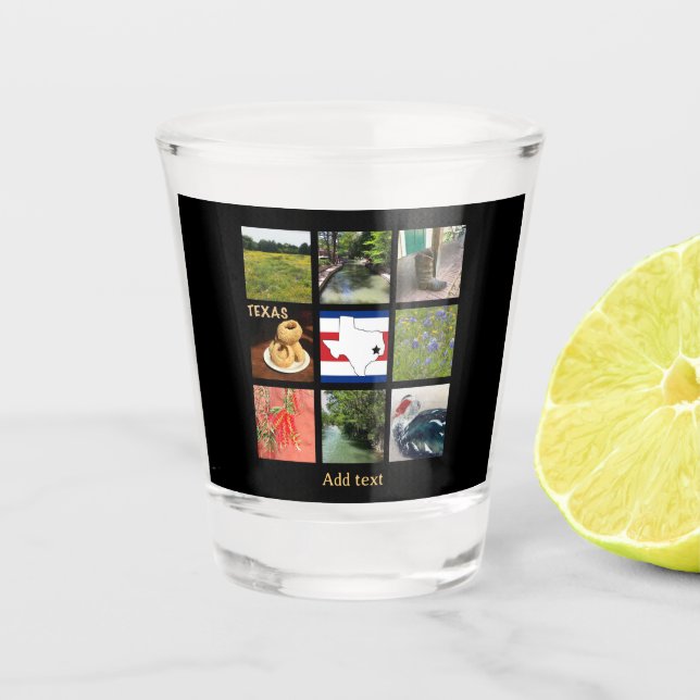 Verre A Shot Photos pittoresques du Texas (Devant)