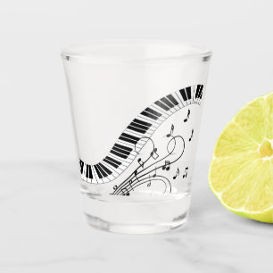 Verre A Shot Piano Keyboard Music Design