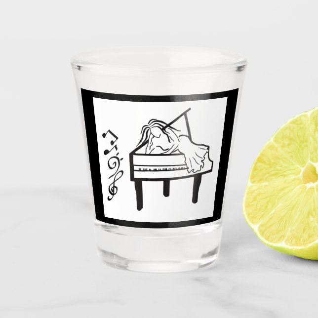 Verre A Shot Piano Lady (Devant)