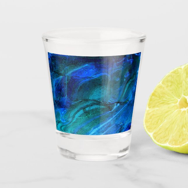Verre A Shot Pierre sculptée par l'océan  (Devant)