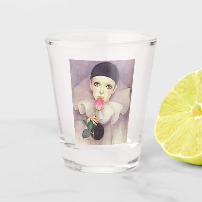 Verre A Shot Pierrot, années 1980 (Devant)