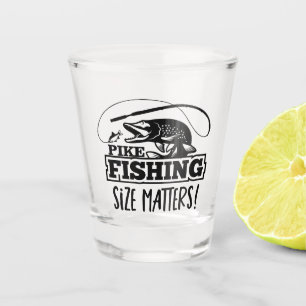 Verre A Shot Pike Pêche Taille Importance Trophée Poisson Sport