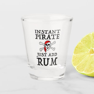 Verre A Shot Pirate instantanée - Juste Ajouter du rhum