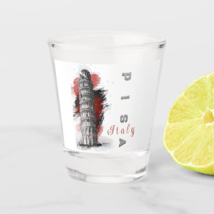 Verre A Shot Pise Tour penchée Souvenir