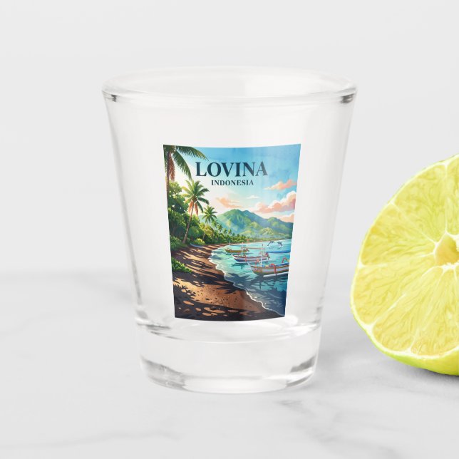 Verre A Shot Plage de Lovina Indonésie (Devant)