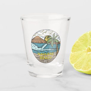 Verre A Shot Plage de Navarre Floride Vintage