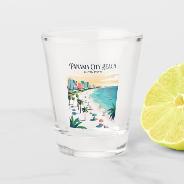Verre A Shot Plage de Panama City Floride (Devant)