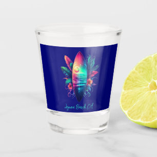 Verre A Shot Plage Tropical Surboard
