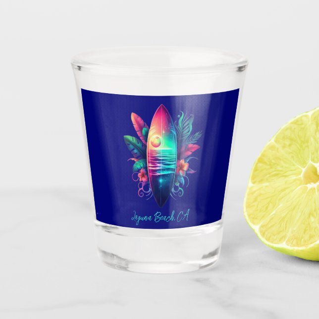 Verre A Shot Plage Tropical Surboard (Devant)