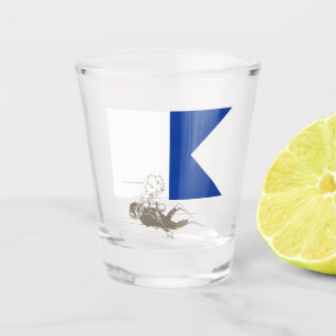 Verre A Shot Plongeur en plongée