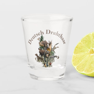 Verre A Shot Pointer à poil dur allemand