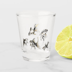 Verre A Shot Poisson d'or