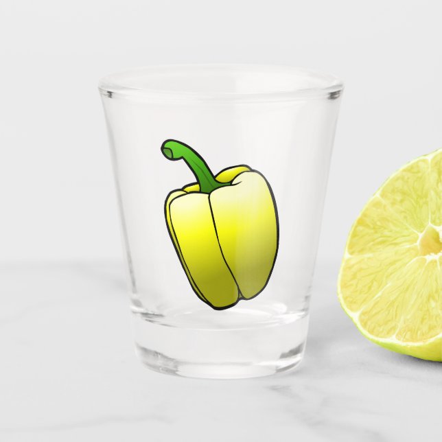 Verre A Shot Poivron jaune (Devant)