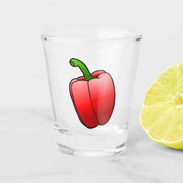 Verre A Shot Poivron Rouge (Devant)