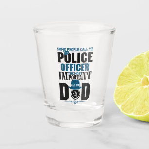 Verre A Shot Police papa Application de la loi FÊTE DES PÈR