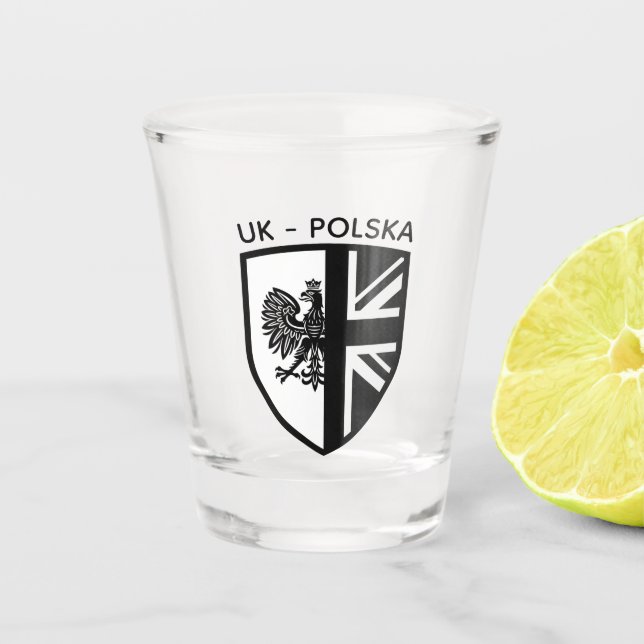 Verre A Shot Polonais - Britannique (Devant)