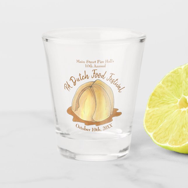 Verre A Shot Pommes Dumplings Amish Pennsylvania PA Dutch Food (Devant)