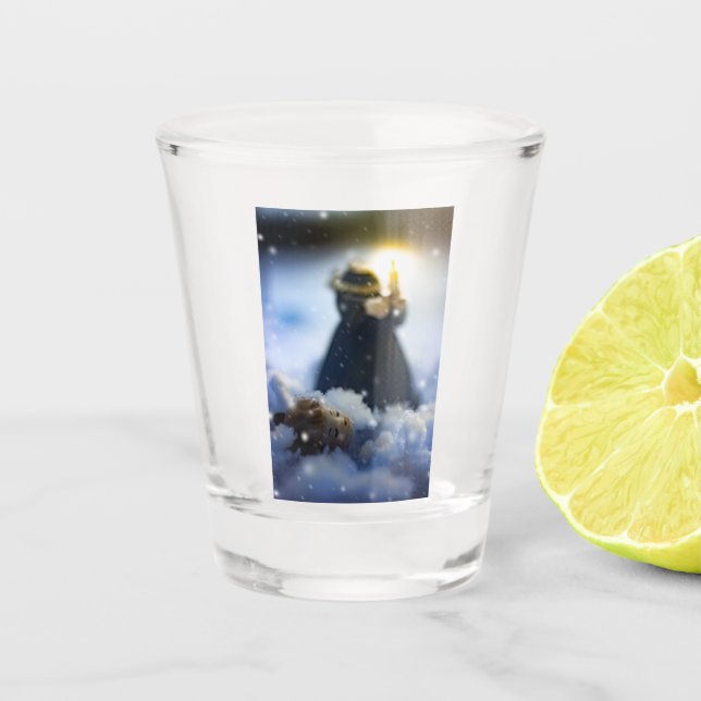 Verre A Shot Porcelaine en Neige X (Devant)