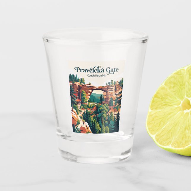Verre A Shot Porte de Pravčická République tchèque (Devant)