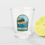Verre A Shot Portofino Italie Retro Voyage Art Vintage<br><div class="desc">Design vectoriel Portofino. Portofino est un village de pêcheurs situé sur la côte de la Riviera italienne,  au sud-est de Gênes.</div>