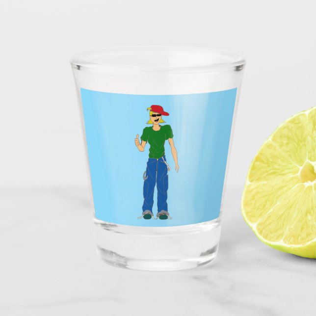 Verre A Shot pouce haut (Devant)