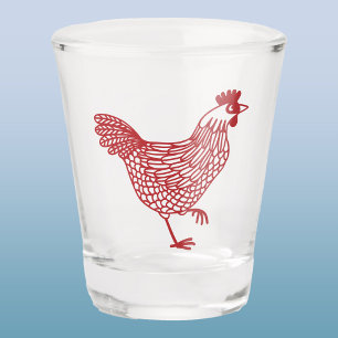 Verre A Shot Poulet Hen Beer