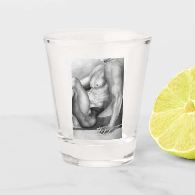 Verre A Shot Pour Lui Masculine Art Modèle Nu-Homme (Devant)