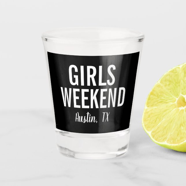 Verre à shot pour week-end entre filles modernes (Devant)