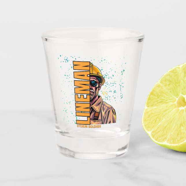 Verre A Shot Power Lineman Shot glass (Devant)