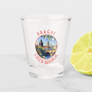 Verre A Shot Prague République Tchèque Retro Cercle détendu
