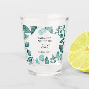 Verre A Shot Prenez un coup Nous avons lié le noeud Mariage Tur