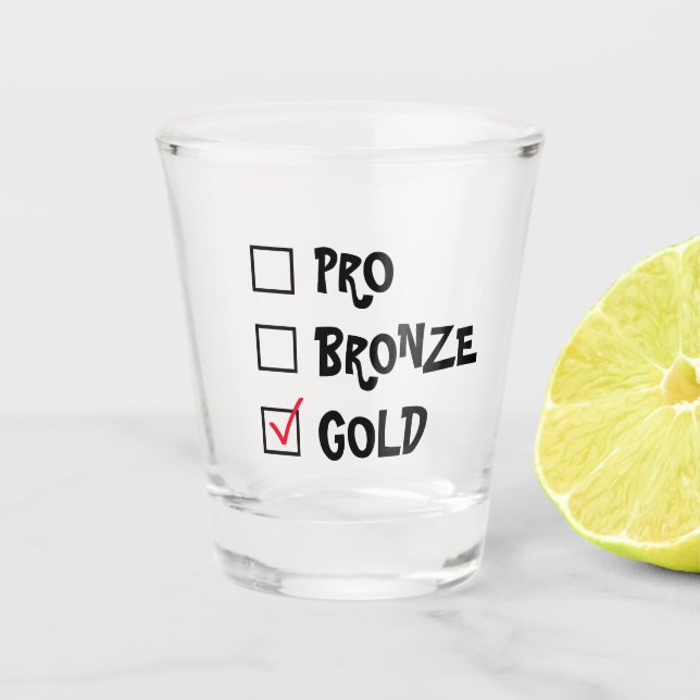 Verre A Shot Pro Bronze Gold (Devant)
