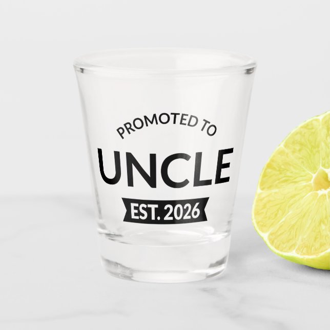 Verre A Shot Promu À Oncle Est. 2026 II (Devant)