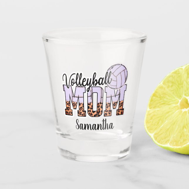 Verre A Shot Proud Volleyball Maman - Service Up Support (Devant)