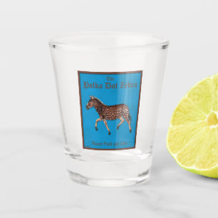 Verre A Shot Pub anglais Polka Dot Zebra