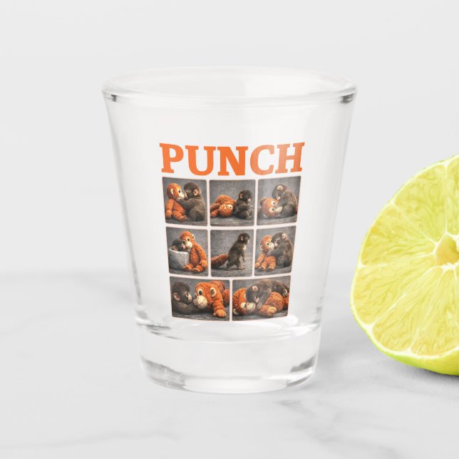 Verre A Shot Punch Bébé Singe (Devant)